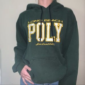 Long Beach Poly Green Hoodie